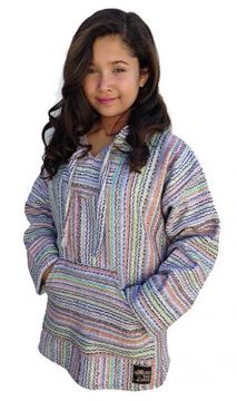 No Bad Days Baja Hoodie -  Cream Rainbow